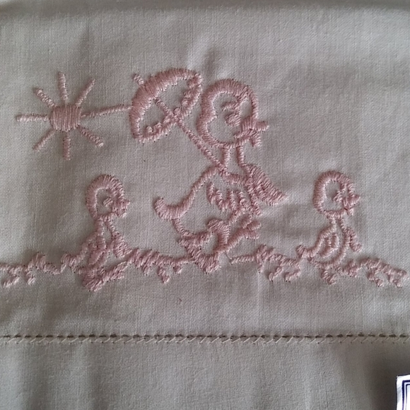Vintage Baby Embroidered Crib Pillowcase Gift Set - Picture 5 of 8